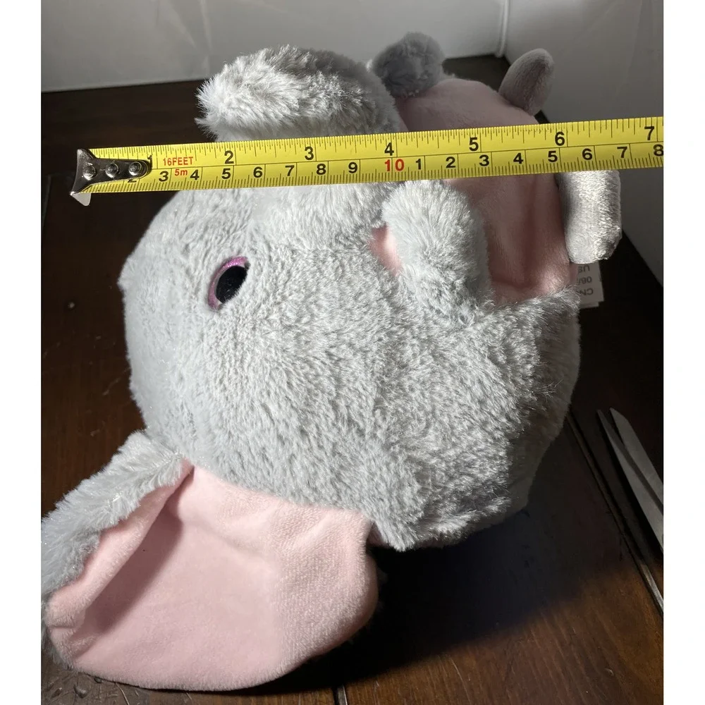 Best Made Toys Elephant Plush Grey Pink Sparkle Eyes Stuffed Animal Toy 8